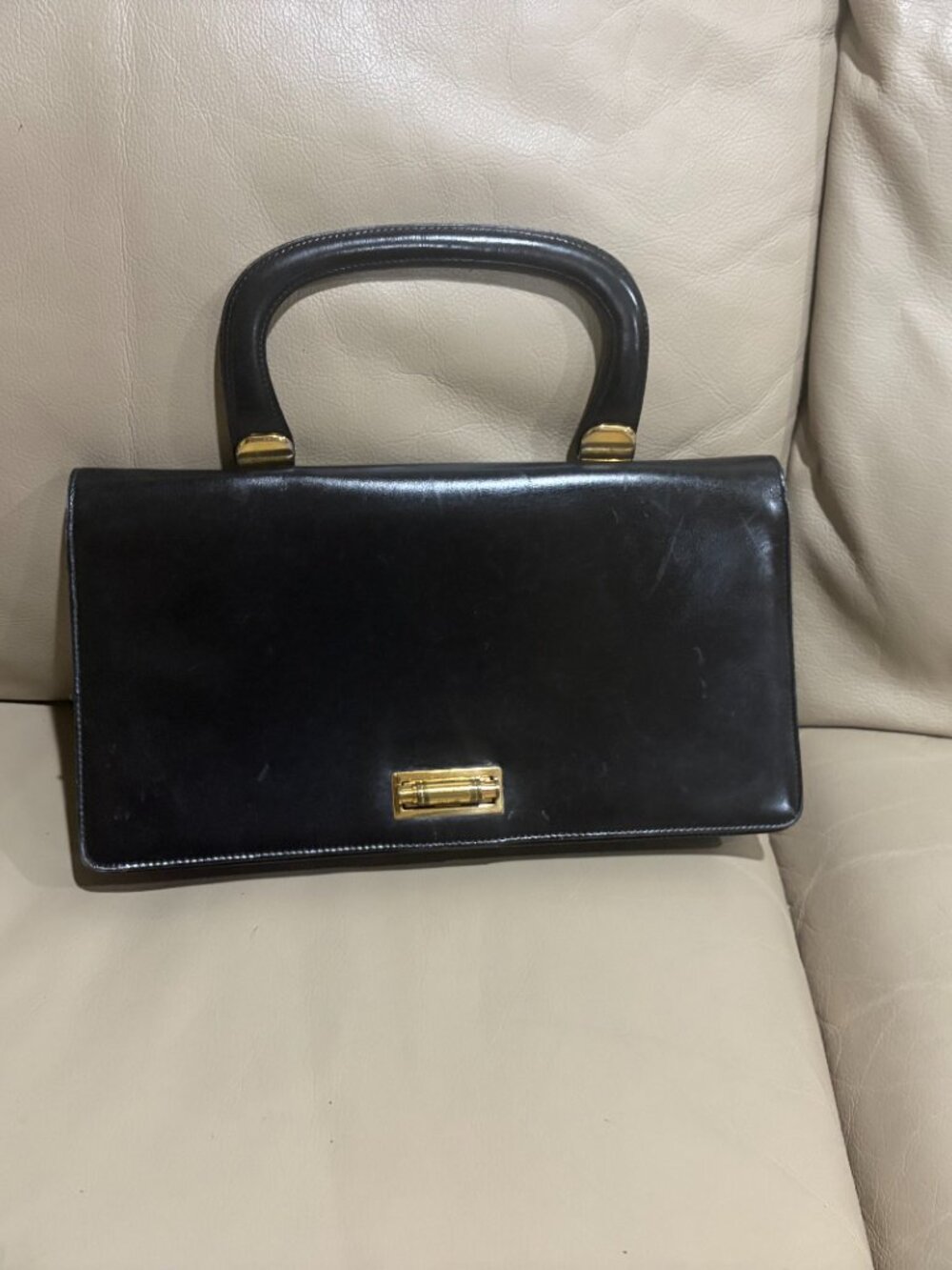 VINTAGE "SPULCIONI- FIRENZE" Leather Clutch (Preowned)